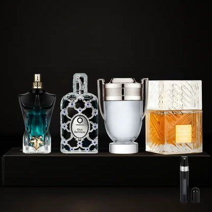 Set de 4 parfumuri | Oud Saffron, Invictus, Le Beau Le Parfum, Khamrah