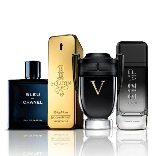 Set de 4 parfumuri | Invictus Victory + One Million + Bleu de Chanel + 212 Vip Black